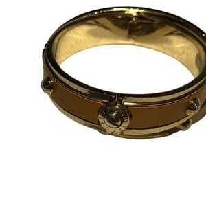 Henri Bendel Caramel Leather &
Brass Bangle